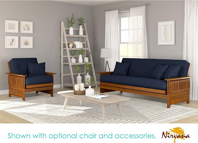 Nirvana Futons Brentwood Tray Arm Futon Sofabed Set - Image 3
