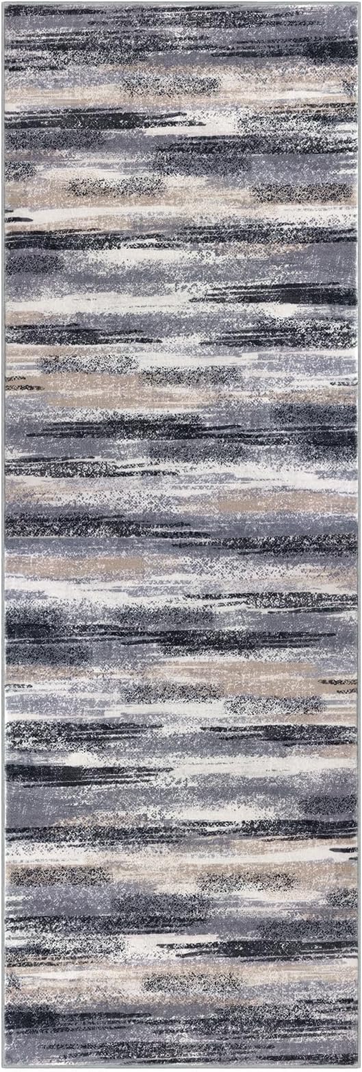 Modern Abstract Hallway Runner Rug - Image 9