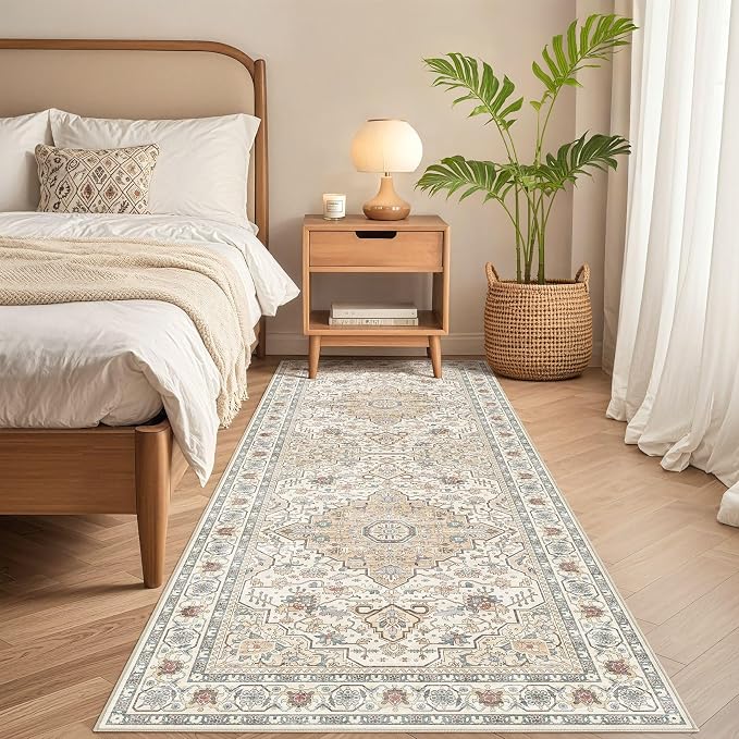 Runner Rug Kitchen Washable Rugs: 2x6 Non-Slip Boho Soft Vintage Stain - Image 6