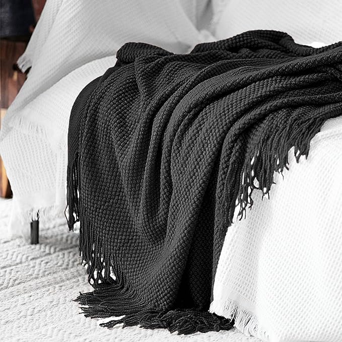 LOMAO Knitted Throw Blanket - Image 5