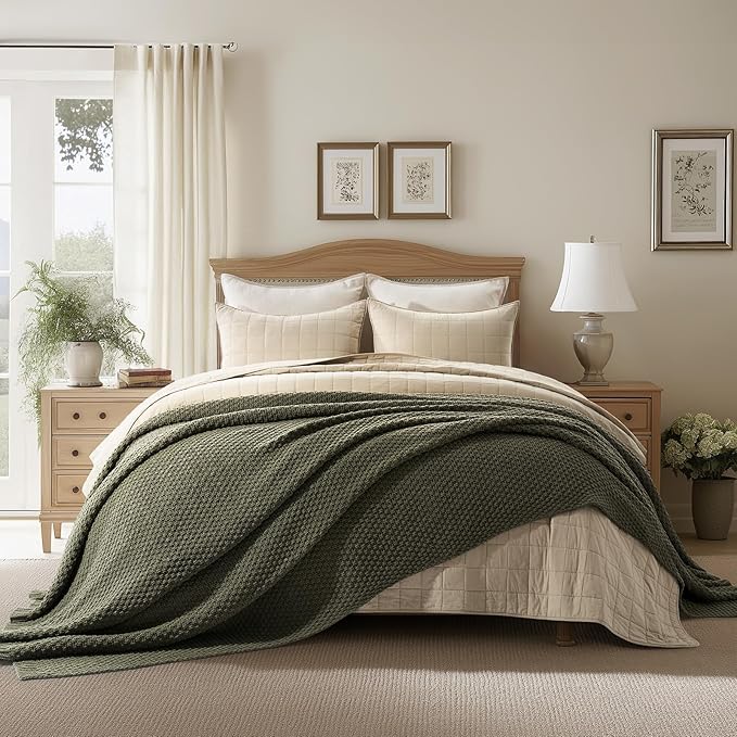 EVERGRACEHOME Chunky Chenille Knit Throw Blanket - Image 4