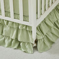 Brandream Crib Skirt Triple Layer Cotton Nursery Bed Skirt by Brandream