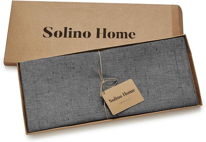 Solino Home Linen Table Runner 72 Inches Long - Image 5