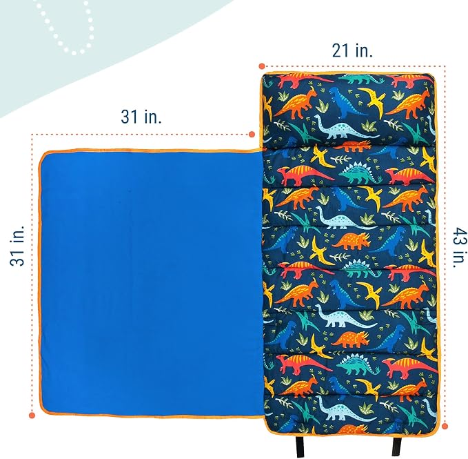 Wildkin 43-inch Kids Nap Mat – Soft Microfiber Toddler Sleeping Mat - Image 4