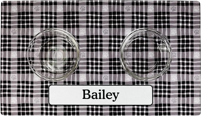 Drymate Personalized Pet Bowl Placemat, Custom Dog & Cat Food Feeding Mat - Image 2