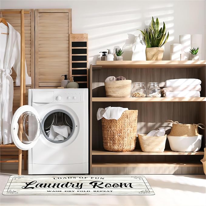Laundry Room Rug Non Slip Floor mats Farmhouse Large Laundry Rugs - Image 7
