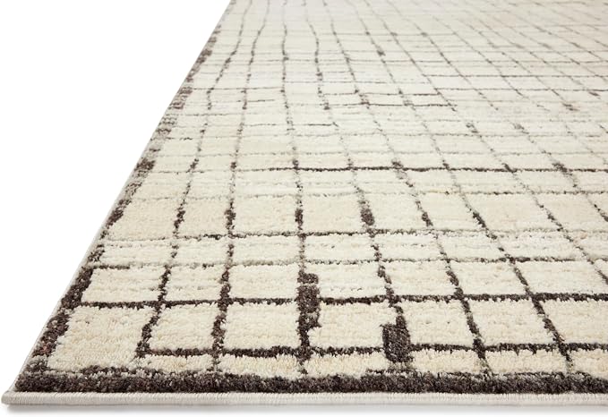 Loloi Jeremiah Brent Bleecker Collection BLE-01 Ivory/Charcoal 6'-7" x 9'-3" - Image 4