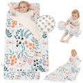 Viviland Toddler Nap Mat with Pillow and Minky Dot Blanket, Rolled Sleeping by VIVILAND