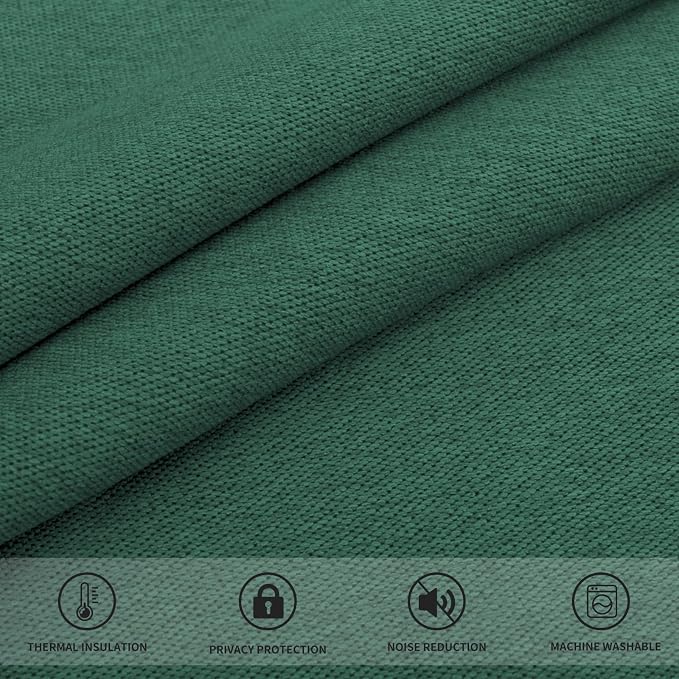 Easy-Going Linen Look Blackout Curtain Grommet Window Curtain Drapes - Image 7