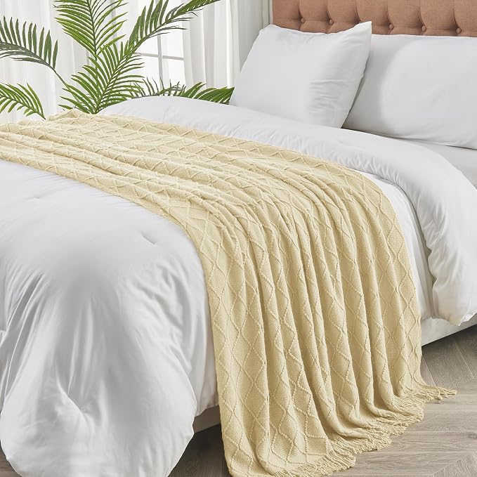 inhand Knitted Throw Blanket for Couch and Bed, Soft Living Room Home Decor - Image 5