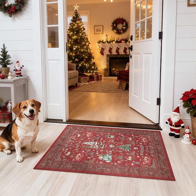 Christmas Living Room Area Rug 2x3 - Image 4