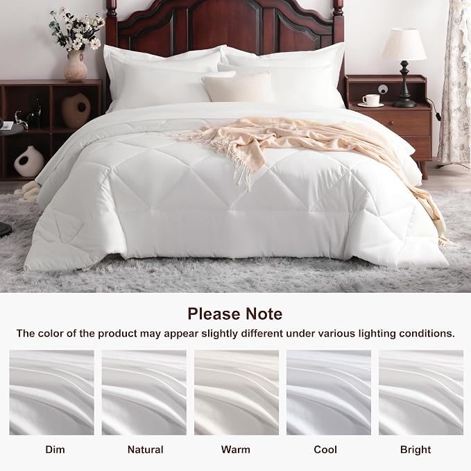 NTBAY King Comforter Set with Sheets, 7 Pieces Soft and Breathable King Bedding - Image 8