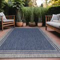 Bordered Outdoor Rug 9x12 Washable Outside Carpet by Unknown