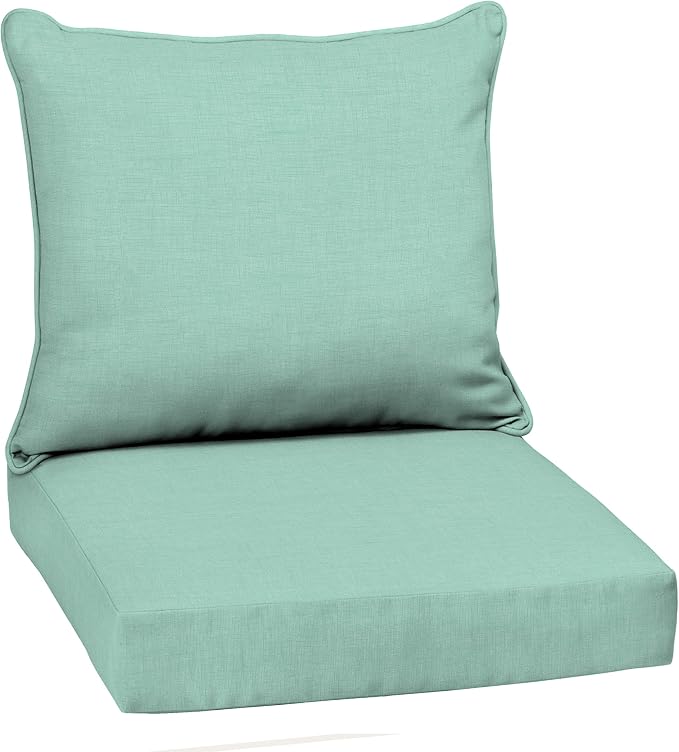 Arden Outdoor Deep Seat Cushion Set, 22 in x 24 in, Weather-Proof, Rain-Proof by ARDEN