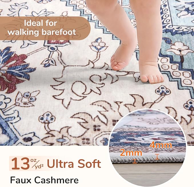 OPPODREAM Thin Entryway Rug 2x10, 2x10 Rug Runner, Washable Hallways Carpet 2 x - Image 2