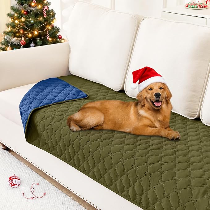 Smiry Waterproof Dog Bed Cover Blanket, Soft Reversible Pet Blanket, Washable by Smiry