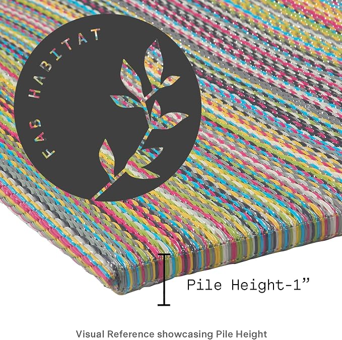 Fab Habitat Striped Non Slip Doormat - Image 6