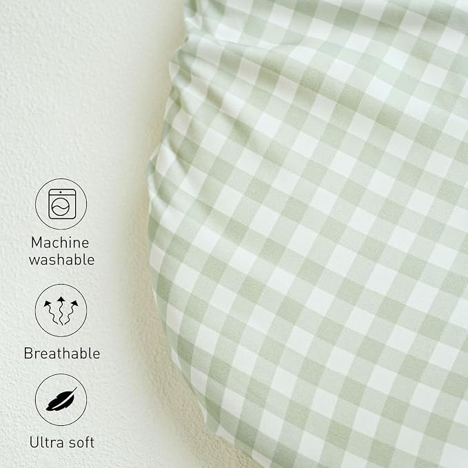 Gllquen Baby Bassinet Sheets 4 Pack, Breathable Cozy Fitted Mattress Sheet - Image 8