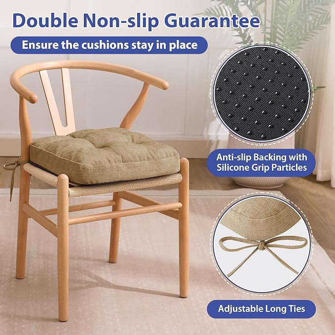 Chair Cushions for Dining Chairs, Dining Chair Cushions, Tufted Indoor Chair - Image 4