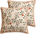 ISAENNE Design Linen Classic Throw Pillow Covers 18"x18" Pack of 2, French by Isaennehomedecoration