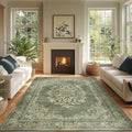 jinchan Floral 6x9 Green Area Rugs by JINCHAN