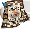 Golden Retriever Dog Print Blanket Best Dog Pet Animal Throw Blankets by feorafei