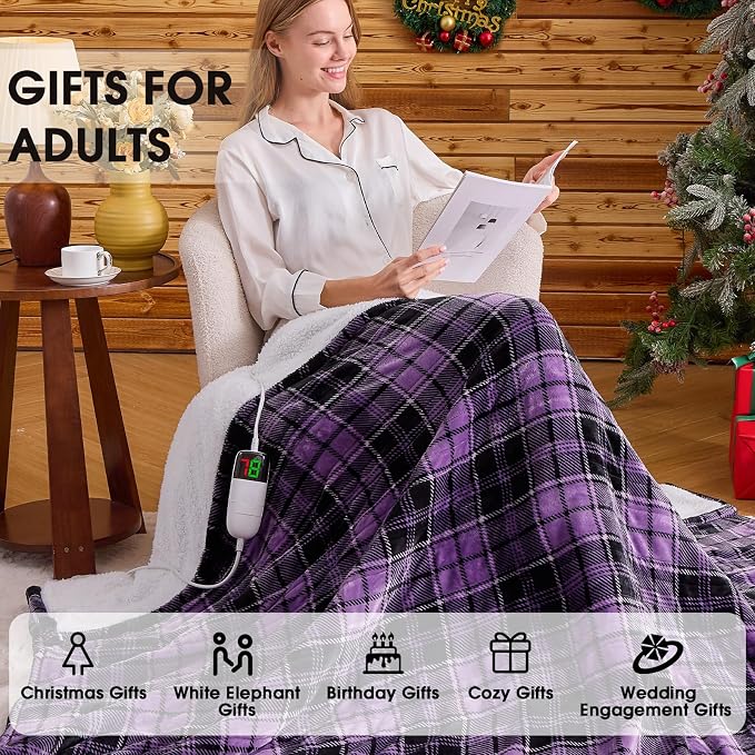 Heated Electric Blanket Queen Size, 84X90 Heating Blanket Queen - Image 4