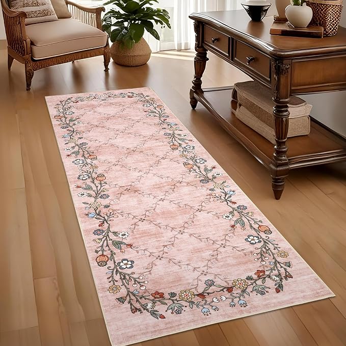 GarveeHome 2x6 Washable Floral Runner Rugs - Image 2