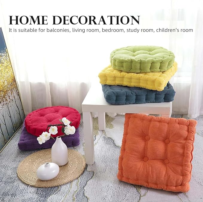 Large Square and Round Floor Pillows - Image 2