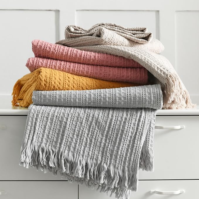 100% Cotton Waffle Blanket - Image 8