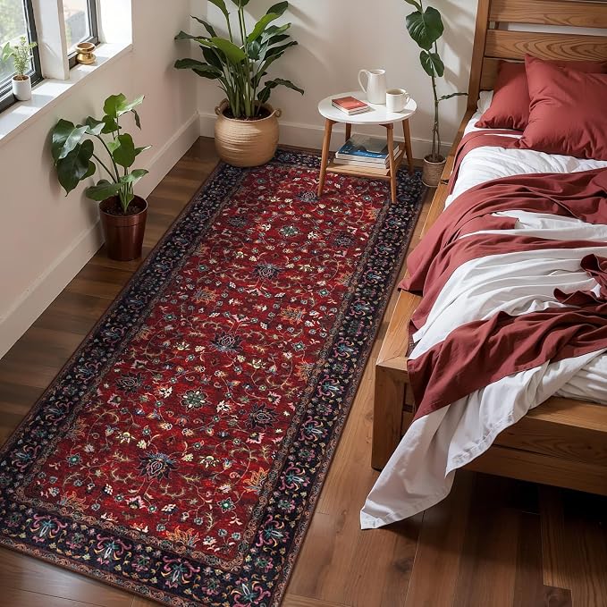 Tangsoo Floral Washable Runner Rug, 2x5 Rug Runners - Image 6