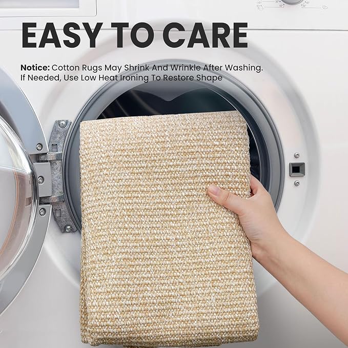 EARTHALL Washable Runner Rug 3x8 Ft Non Slip Runners - Image 3