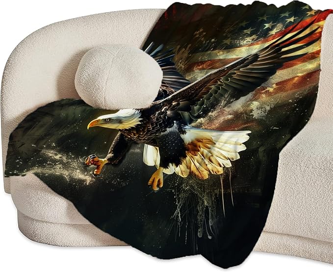 American Eagle Bald Eagle Throw Blanket and Decor - Image 6