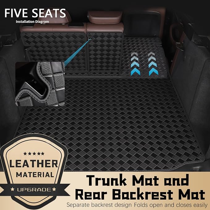 Cargo Mat & Backrest Mats for 2021-2024 2025 Buick Envision Accessories - Image 2