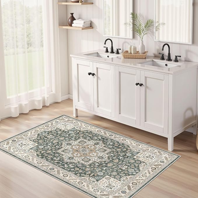 Vintage Living Room Area Rug 3x5 - Image 3