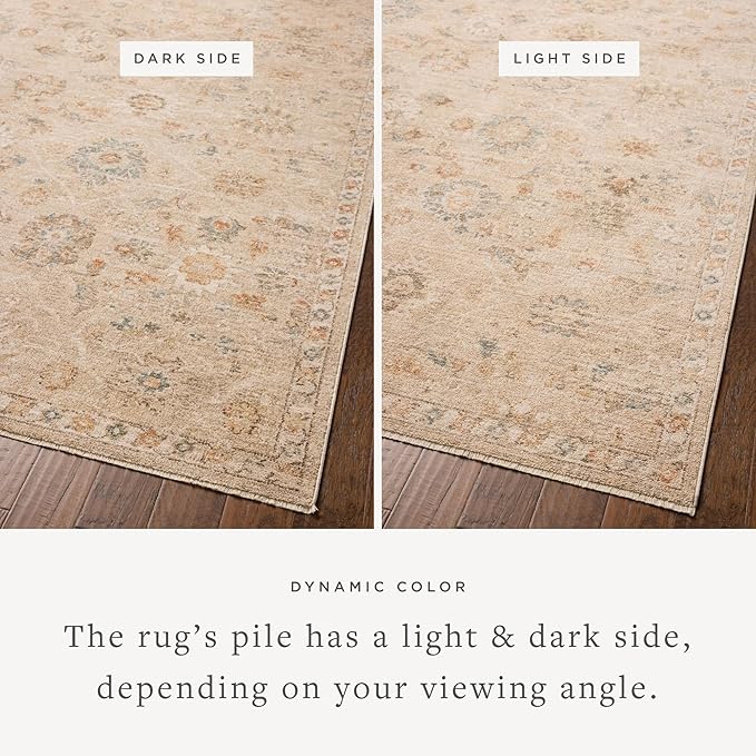 Loloi Chris Loves Julia Palma Collection PLM-11 Natural/Multi 2'-7" x 12'-0" - Image 3