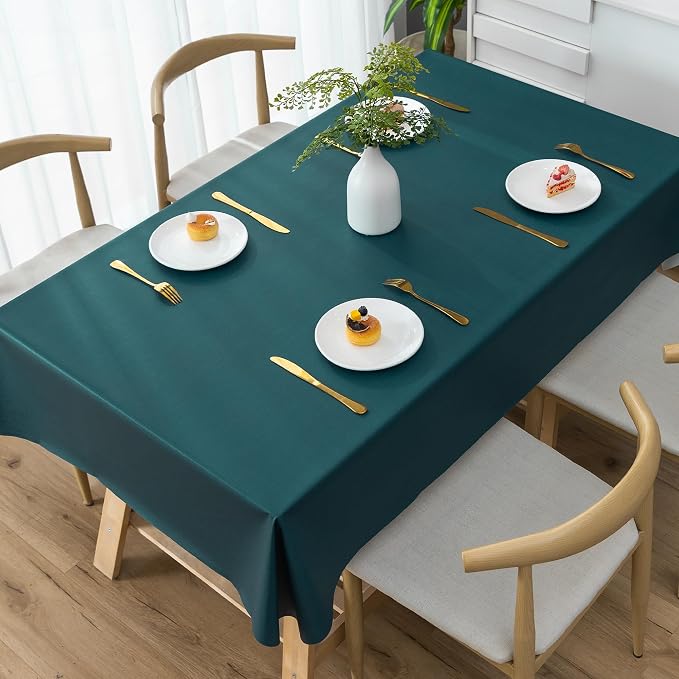 Square Table Cloth, 100% Waterproof Tablecloth Oil Proof Spill Proof Vinyl by Unknown