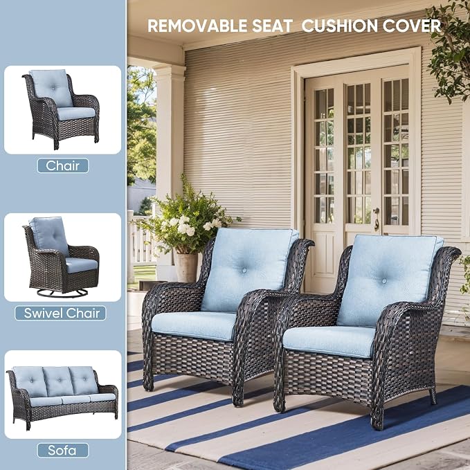 10-Piece Outdoor Patio Cushion Set - Image 8