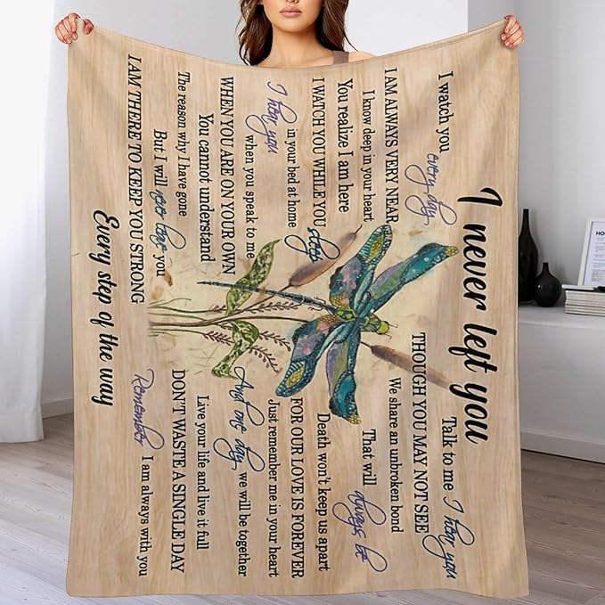 Dragonfly Blanket Memorial Sympathy Gifts - Image 6