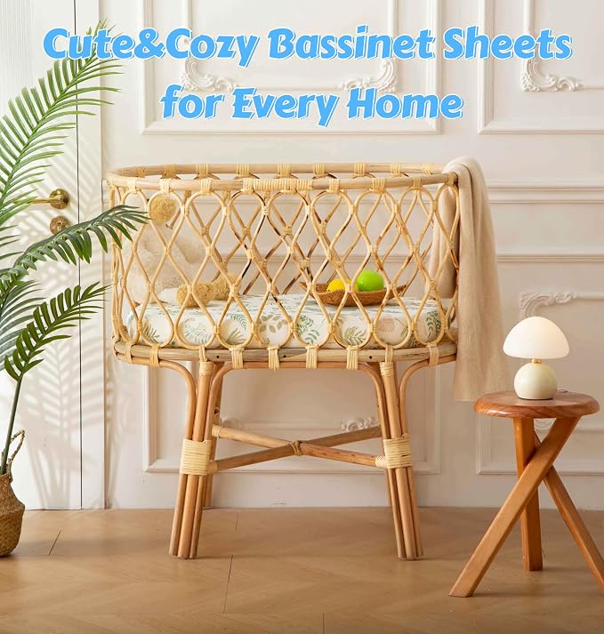 SDY Jersey Bassinet Sheets for Baby Boys and Girls, 32 "x 16 "x 4", 2 Pack - Image 8