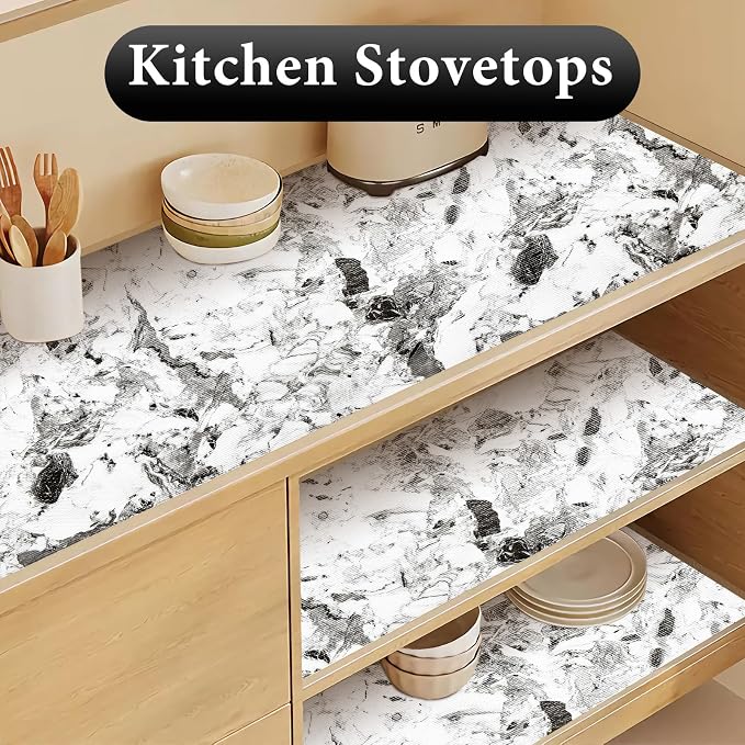 Drawer and Shelf Liner for Kitchen Cabinet: 23.6 in X 20 Ft Non Slip Waterproof - Image 3