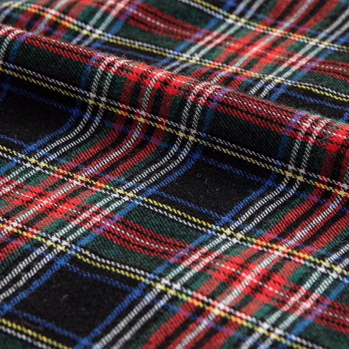 AQOTHES Pack of 2 Christmas Plaid Decorative Throw Pillow Covers Scottish - Image 4