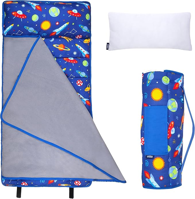 Wildkin 43-inch Kids Nap Mat – Soft Microfiber Toddler Sleeping Mat by Wildkin