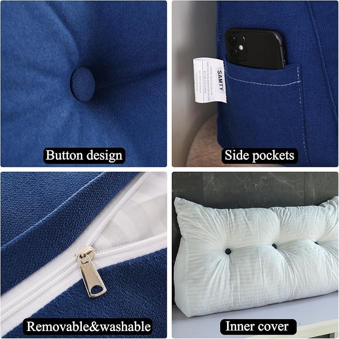 SAMTY Triangular Wedge Pillow headboard Twin XL Size - Image 5