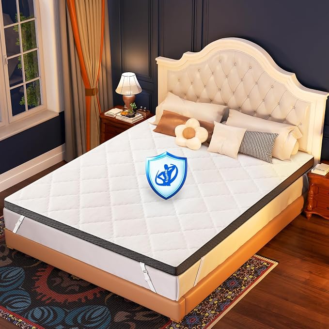Glendan Firm Mattress Topper Full: 3 Inch High Density Foam by Glendan