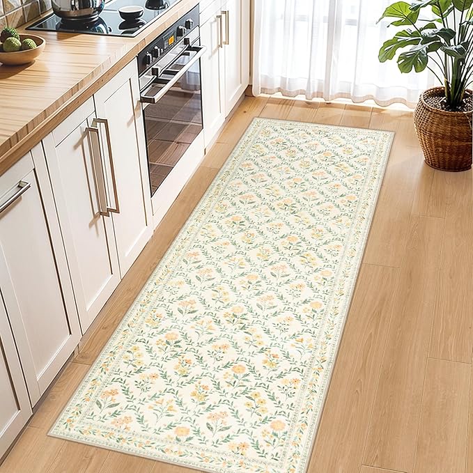 Runner Rug for Entryway: 2.6x8 Kitchen Rugs Non Slip Washable Ultra-Thin Soft - Image 6
