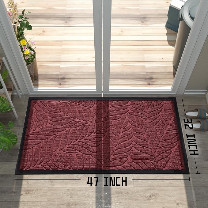 Yimobra 47x32 Large Door Mat Outdoor Indoor, All-Season Waterproof Door Mat - Image 2