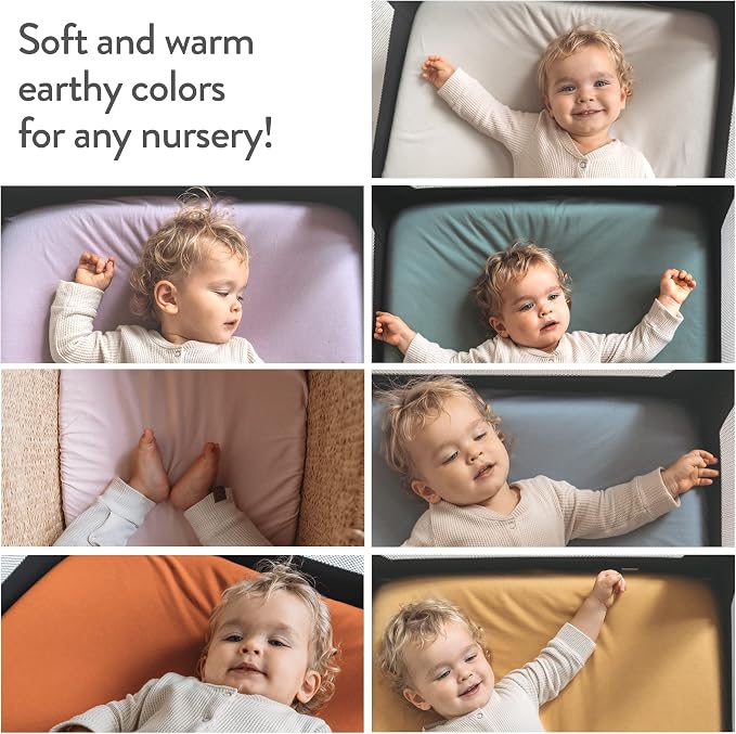 Bassinet Fitted Sheets for Delta Children and Simmons Kids Bassinet - Image 6