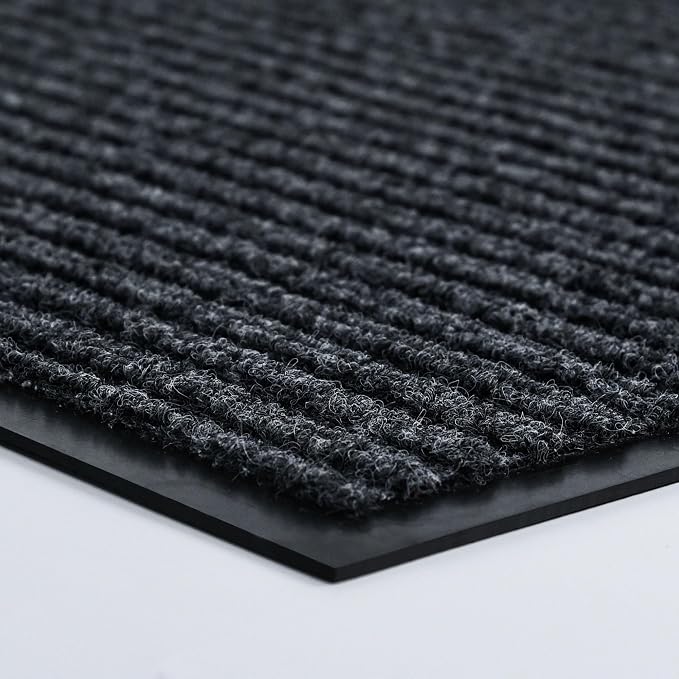 Front Door Mat Outside Entrance, Low Profile Welcome Doormat by 100pointONE