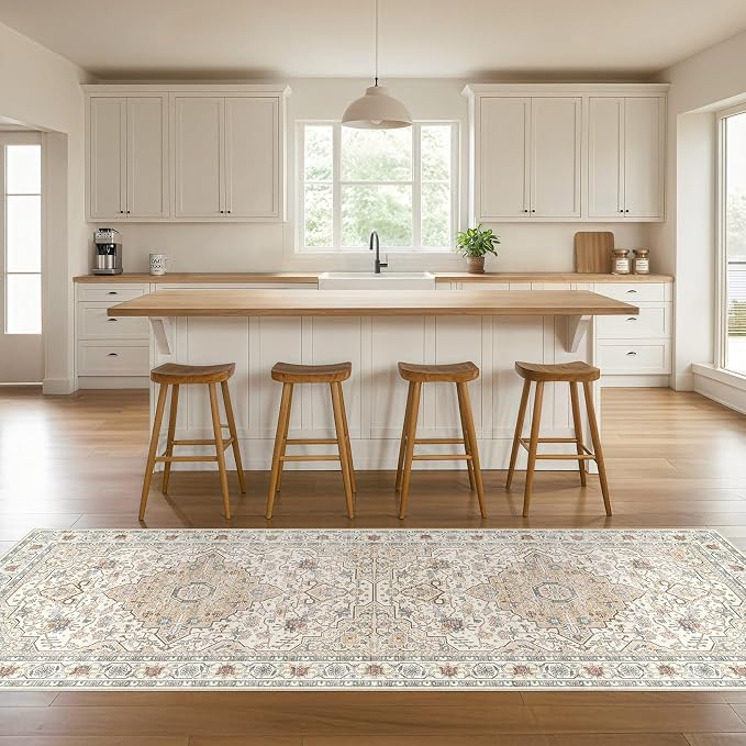 Runner Rug Kitchen Washable Rugs: 3x8 Non-Slip Boho Soft Vintage Stain - Image 7